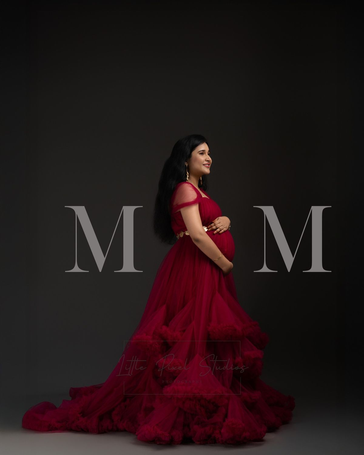 elegant maternity photoshoot